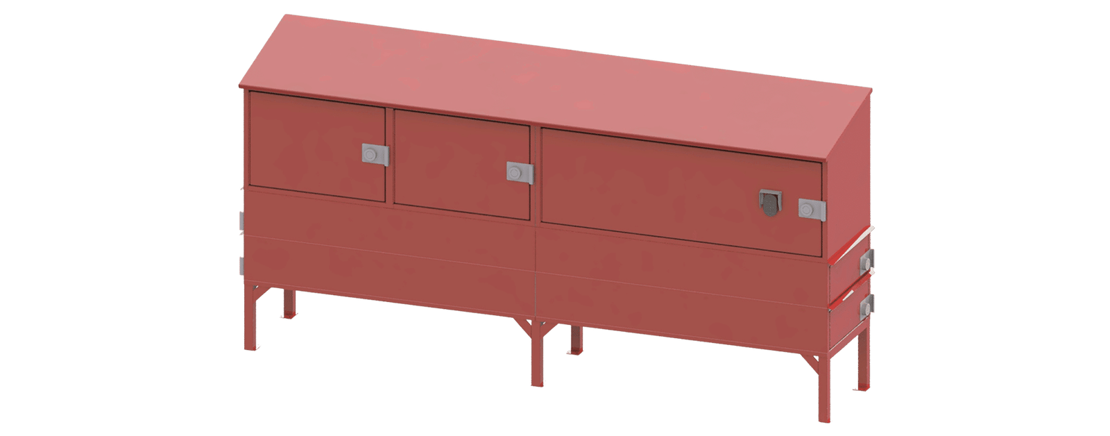 Outside Box - 4 DOOR - SB RED - Transparent